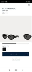 Ralph Lauren unisex sunglasses