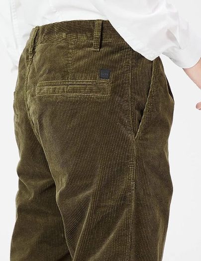 HUGO BOSS Men's Schino-Shyne Corduroy Trousers, 50477744, Brown 29W / 32L