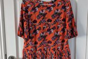 Orange Floral Top Size 10 (BNWT)