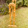 Vintage Pine Towel Rail Blanket Rail Freestanding Wooden Bathroom Rack 77cm Image 4