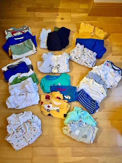 Boy Clothes Bundle 6 - 9 Months - 37 Items