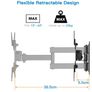 Swivels Tilts TV  wall mount for Flat & Curved TV Image 4