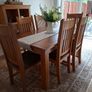 Solid Oak Extendable Dining Table + 6 Chairs (Harvey Norman) Image 5