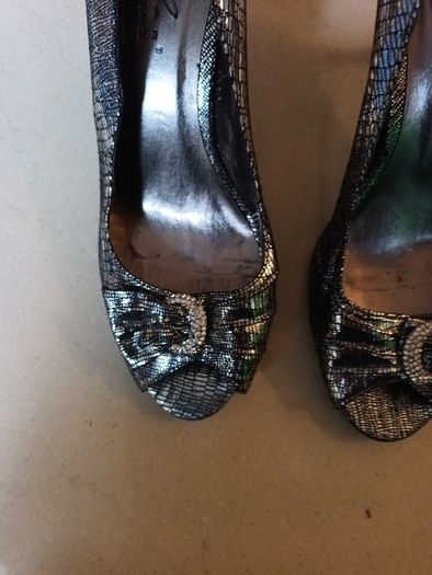 Lunar Elegance  Open Toe Sparkle  Shoes.  S. 40 - 7. New.