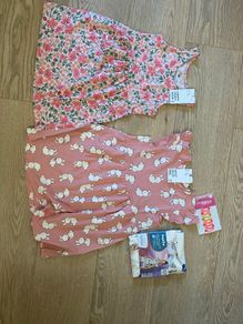 Girls dresses, Frozen pyjamas and hair clips