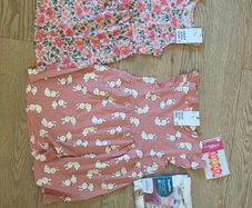 Girls dresses, Frozen pyjamas and hair clips