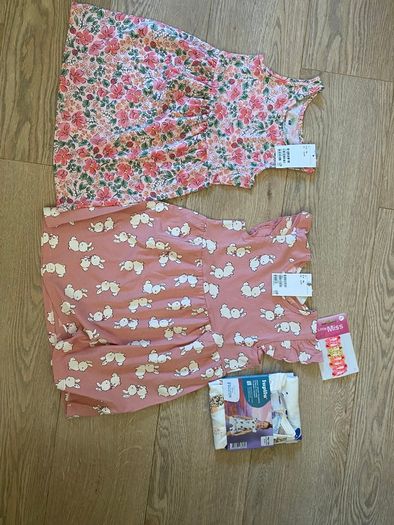 Girls dresses, Frozen pyjamas and hair clips