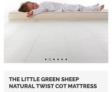 BRAND NEW unused cot Mattress made of 100% natural materials (no microplastics)