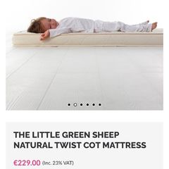 BRAND NEW unused cot Mattress made of 100% natural materials (no microplastics)