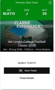 Aer lingus college football