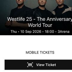 Westlife Ticket