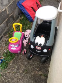 little tikes & scuttle big & pink car