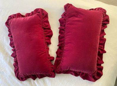 Velvet Frill Cushions