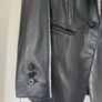 M&S Black Croc Faux Leather Blazer | Size 8 (BNNW) Image 5