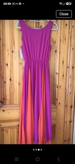 Purple and Orange dress