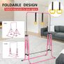 Gymnastics Bar for Kids, Junior Training Kip Horizontal Bar Gymnastics Equipment for Home, Adjustable Telescopic Height Folding Horizontal Bar with Gymnastic Rings for 3-12 Years Old Kids Image 5