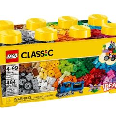 x2 Bundle - Lego Classic Creative Brick Box - 10696 - 484 Pieces - RRP - 29.99 & Brand New Play Away & Pack Away - Go Anywhere Storage & Play Mat - RRP - 14.99 = RRP - 44.00+