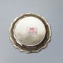 Vintage silver-plated small tray made by Viners in Japan with ornate, scalloped border Image 4