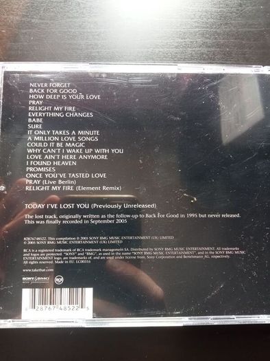 Take That - Never Forget The Ultimate Collection CD