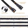 Expandable Garden Hose Pipe - Expanding Hose 100FT with 10 Modes Spray Gun, 3 Times Flexible Water Hose with 1/2", 3/4" and Quick Fittings, No-Leaking &Lightweight for Gardening, Washing (100FT) Image 5