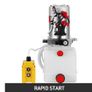 BRAND NEW 12V DC Hydraulic Pump Single Acting With 4L Plastic Oil Tank for Dump Trailer Tailgate Car Jak Lift Power Unit Image 4