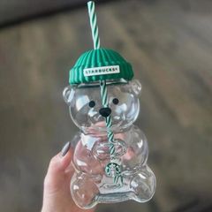 Glass Starbucks Bearista Bear Cold Cup