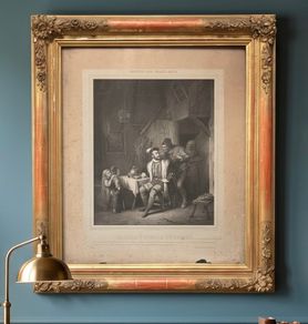 I bought this print because of the very nice old frame.
