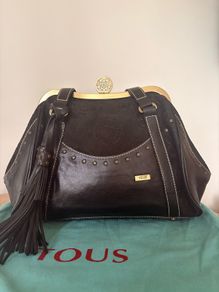 TOUS Black Leather Frame Bag  As New
