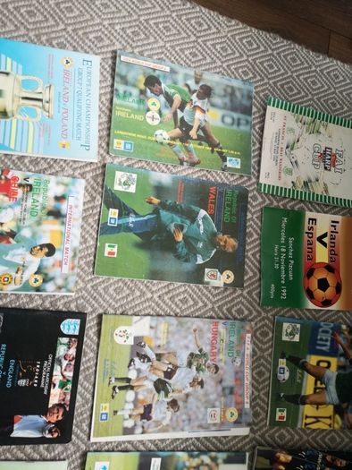 Rare Republic of Ireland Football Programme Bundle 1988 1992 Charlton Era England Poland FAI Cup Final