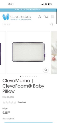 clevamama clevefoam pillow