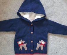 F&F Christmas Hooded cardigan up to 1 month