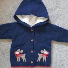 F&F Christmas Hooded cardigan up to 1 month