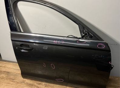 Audi A6 C7 4g 2012-2018 Saloon Offside Driver Side Front Right Door In Black Colour Lx7u