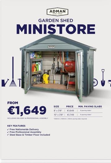 Adman Ministore Garden Shed
