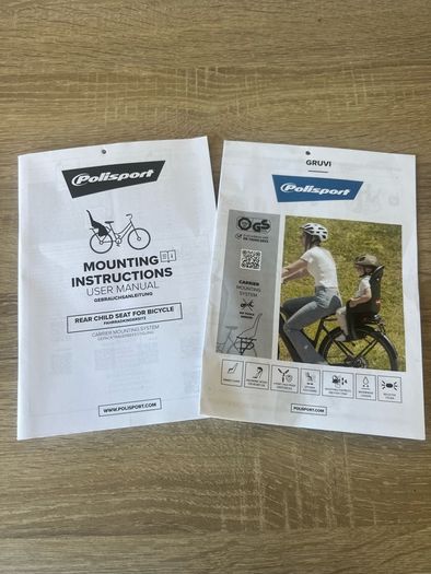 Polisport child seat for bicycle