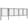 Garden Gate Steel 100x395 cm Anthracite Image 2