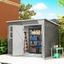 Galvanised Steel Garden Shed 8.5 x 6ft Image 3
