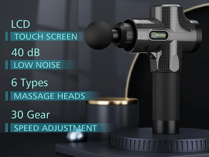 Massage Gun,Muscle Massage Gun Deep Tissue for Athletes, Handheld Percussion Massager for Pain Relief,Super Quiet Portable Electric Sport Massager Neck Back Body, 30 Speed (FREE POSTAGE)