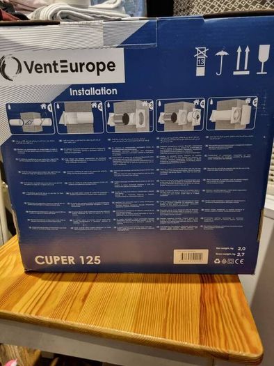 Cuper 125 Heat Recovery Ventilation Unit  Fan