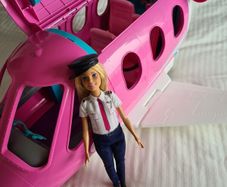 Barbie airplane and pilot Barbie