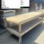 Heavy Duty Wooden Work Bench 249cm Workshop Table Image 2