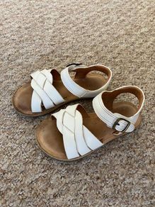 Next Girls Cream / White Sandals
