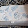 Antique French Linen Jewellery Box Image 6