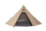 Hot Tent for 4 Persons, Camping Tipi Hot Tents with Stove Jack &amp; Inner Tent, Portable Winter Camping Tents with Snow Skirt, Easy Setup