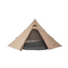Hot Tent for 4 Persons, Camping Tipi Hot Tents with Stove Jack & Inner Tent, Portable Winter Camping Tents with Snow Skirt, Easy Setup