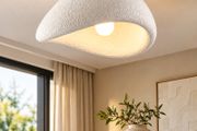 Wabi Sabi Ceiling Light White Stone Effect 38cm Modern Organic Design