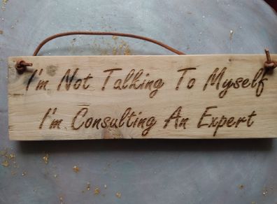 Im Not Taking To Myself Im Consulting An Expert