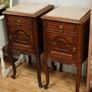 Pair of Antique French Oak Bedside Cabinets Image 2