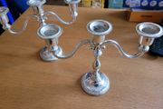 Silver  colour 3 arm candlestickholders