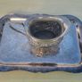 Viking Plate / Made in Canada / E.P. Brass creamer and tray Image 3